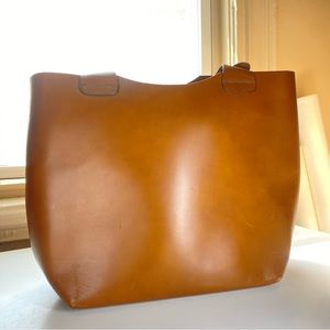 Zara brown buffalo leather bag